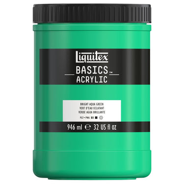 LQX BASICS ACRYLIC 946ML 660 BRIGHT AQUA GREEN 887452031857