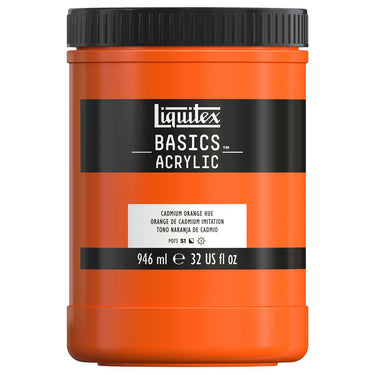 LQX BASICS ACRYLIC 946ML 720 CADMIUM ORANGE HUE 094376945621