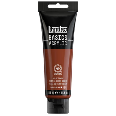 LQX BASICS ACRYLIC 118ML 127 BURNT SIENNA 094376922325