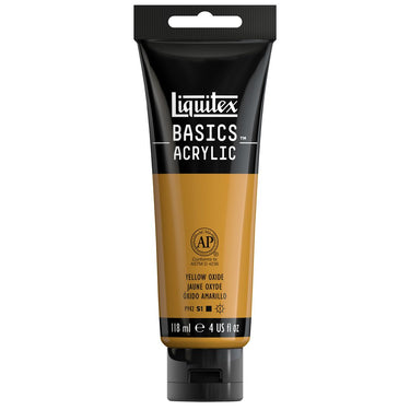 LQX BASICS ACRYLIC 118ML 416 YELLOW OXIDE 094376922509