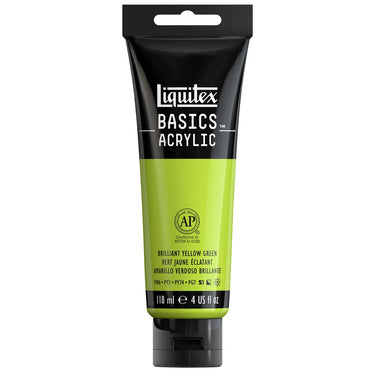 LQX BASICS ACRYLIC 118ML 840 BRILLIANT YELLOW GREEN 094376974607