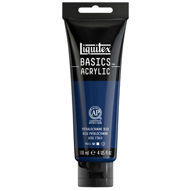 LQX BASICS ACRYLIC 118ML 316 PHTHALOCYANINE BLUE 094376922448