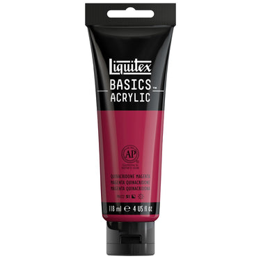 LQX BASICS ACRYLIC 118ML 114 QUINACRIDONE MAGENTA 094376922295