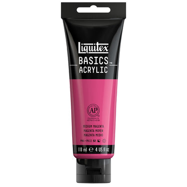 LQX BASICS ACRYLIC 118ML 500 MEDIUM MAGENTA 094376974577