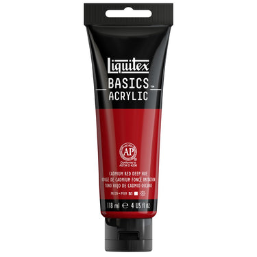 LQX BASICS ACRYLIC 118ML 311 CADMIUM RED DEEP HUE 094376922424
