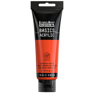 LQX BASICS ACRYLIC 118ML 510 CADMIUM RED LIGHT HUE 094376922530