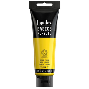 LQX BASICS ACRYLIC 118ML 410 PRIMARY YELLOW 094376931228