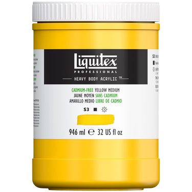 LQX HEAVY BODY ACRYLIC 946ML 899 CADMIUM-FREE YELLOW LIGHT 887452030331