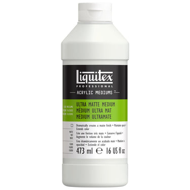 LQX ACRYLIC MEDIUMS 473ML ULTRA MATTE MEDIUM 094376924169
