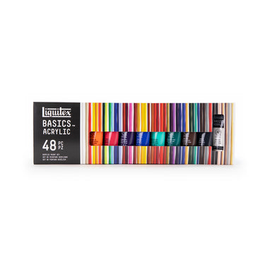 LQX BASICS 48X22ML PAINT SET 094376975604 [FRONT]
