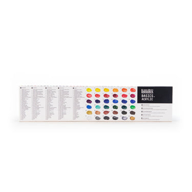 LQX BASICS 36X22ML PAINT SET 887452037651 [BACK]