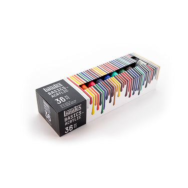 LQX BASICS 36X22ML PAINT SET 887452037651 [BOTTOM ANGLE]