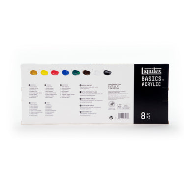 LQX BASICS 8X75ML PAINT SET 094376975697 [BACK]