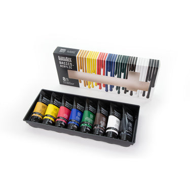 LQX BASICS 8X75ML PAINT SET 094376975697 [SET WITH CONTENTS]