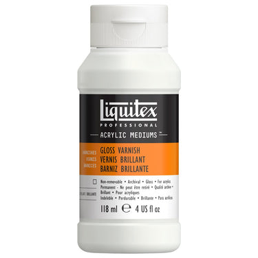 LQX ACRYLIC MEDIUMS 118ML GLOSS VARNISH 094376931365