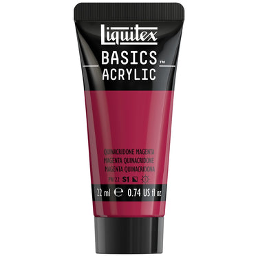 LQX BASICS ACRYLIC 22ML 114 QUINACRIDONE MAGENTA 094376975451