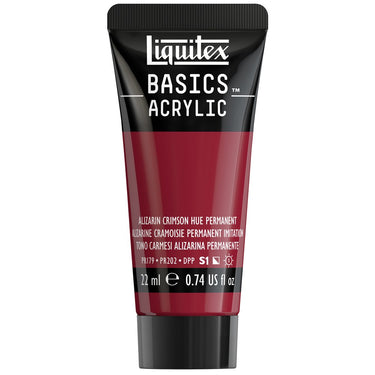 LQX BASICS ACRYLIC 22ML 116 ALIZARIN CRIMSON HUE PERMANENT 094376975062