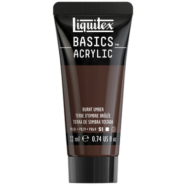 LQX BASICS ACRYLIC 22ML 128 BURNT UMBER 094376975130