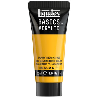 LQX BASICS ACRYLIC 22ML 163 CADMIUM YELLOW DEEP HUE 094376975185
