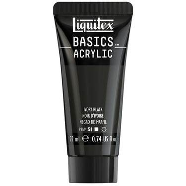 LQX BASICS ACRYLIC 22ML 244 IVORY BLACK 094376975291