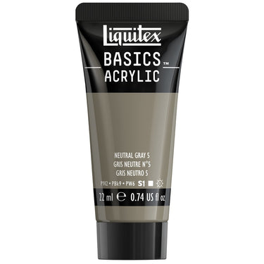 LQX BASICS ACRYLIC 22ML 599 NEUTRAL GRAY 5 094376975383