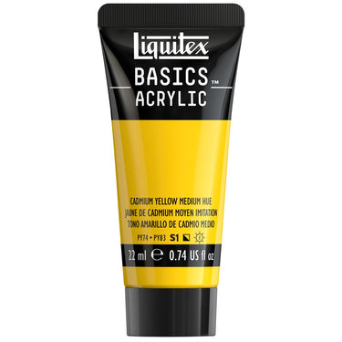 LQX BASICS ACRYLIC 22ML 830 CADMIUM YELLOW MEDIUM HUE 094376975208