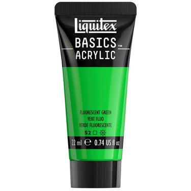 LQX BASICS ACRYLIC 22ML 985 FLUORESCENT GREEN 887452030867