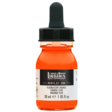 LQX ACRYLIC INK 30ML FLUORESCENT ORANGE 887452048527