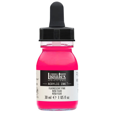 LQX ACRYLIC INK 30ML FLUORESCENT PINK 887452048510