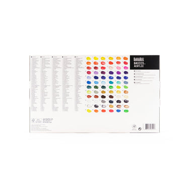 LQX BASICS 72X22ML PAINT SET 887452031017 [BACK]
